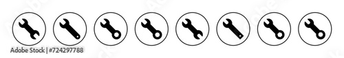 Wrench icon vector. repair icon. tools sign and symbol