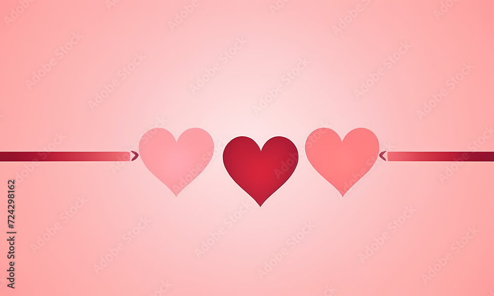 hearts background for valentine day  