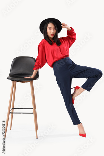 Beautiful young Asian woman...