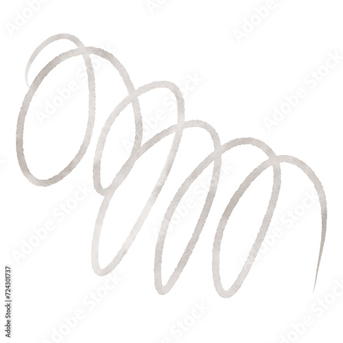 Abstract Squiggly Line Decor