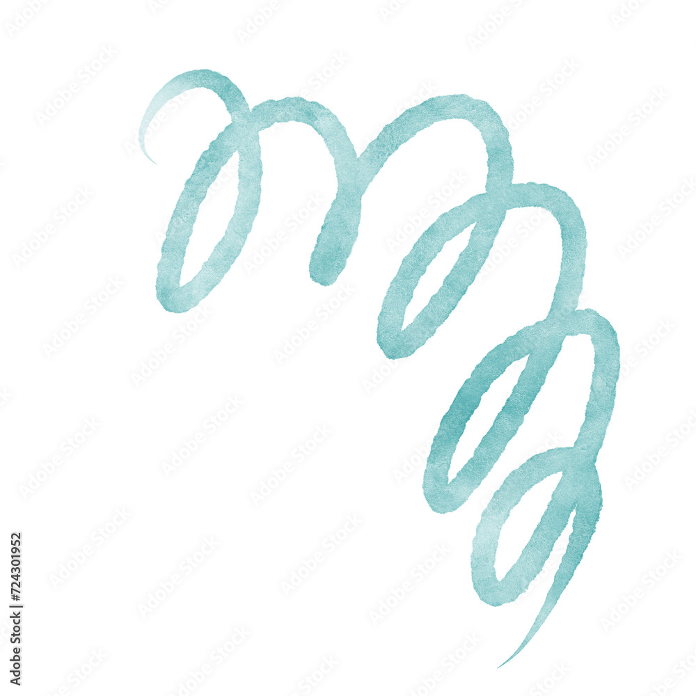Abstract Squiggly Line Decor Abstract Squiggly Line Decor