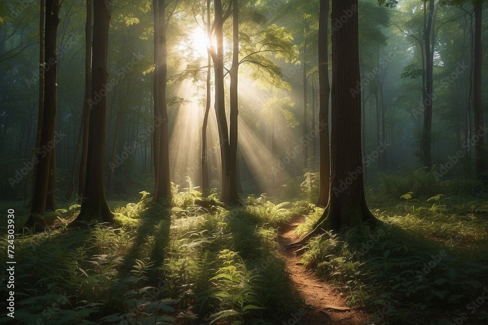 morning in the woods morning in the woods