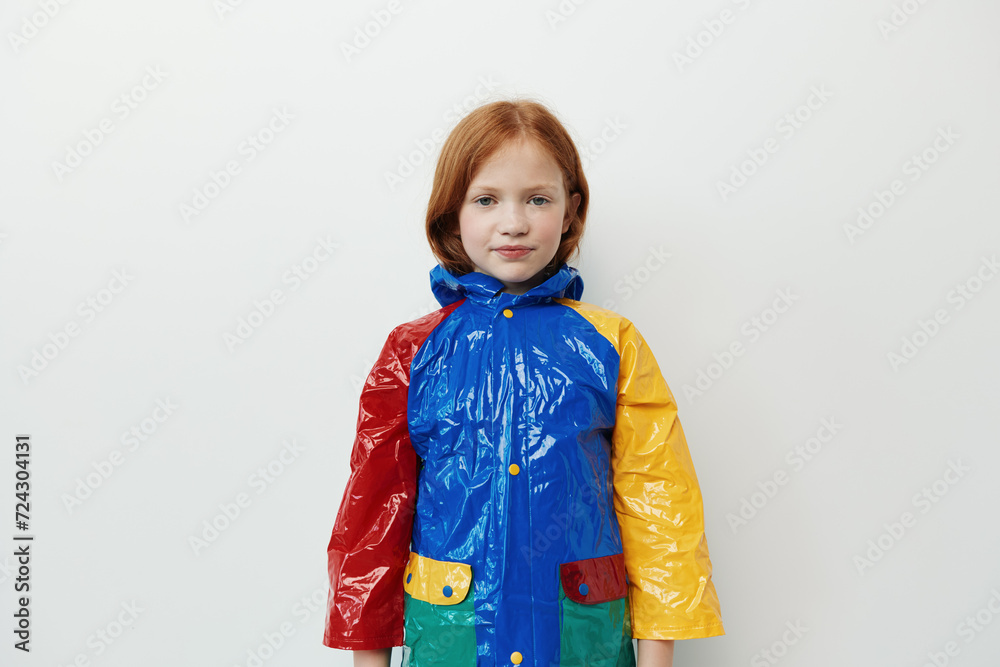 Little portrait childhood weather autumn children girl blue kid rain raincoat cute Little portrait childhood weather autumn children girl blue kid rain raincoat cute