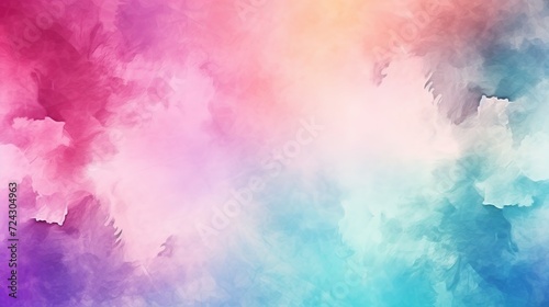 Beautiful wallpaper HD splash watercolor multicolor blue pink, pastel color, abstract texture colorful. Colorfull background watercolor. lettering background. Rainbow color, sky, brush strokes, © irvan