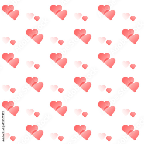 St Valentine's Day background pattern with hearts