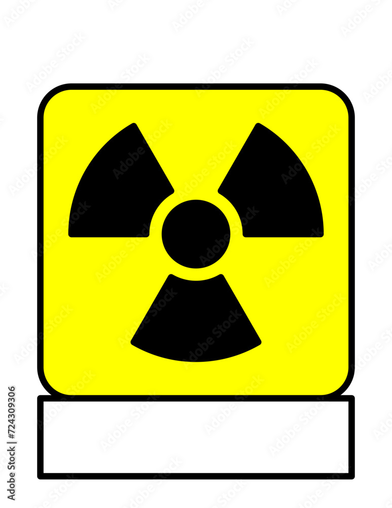  Radioactive warning sign