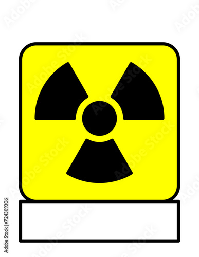  Radioactive warning sign