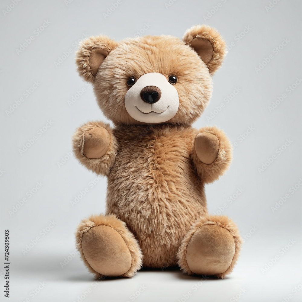 Teddy Bear Stuffed Animal plush Toy doll, 3D render, Al Enhanced Teddy Bear Stuffed Animal plush Toy doll, 3D render, Al Enhanced