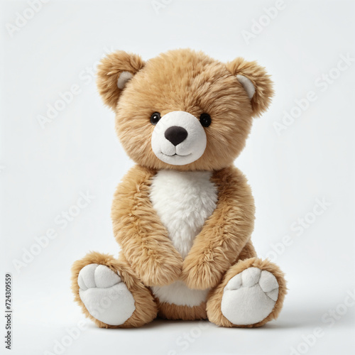 Teddy Bear Stuffed Animal plush Toy doll, 3D render, Al Enhanced