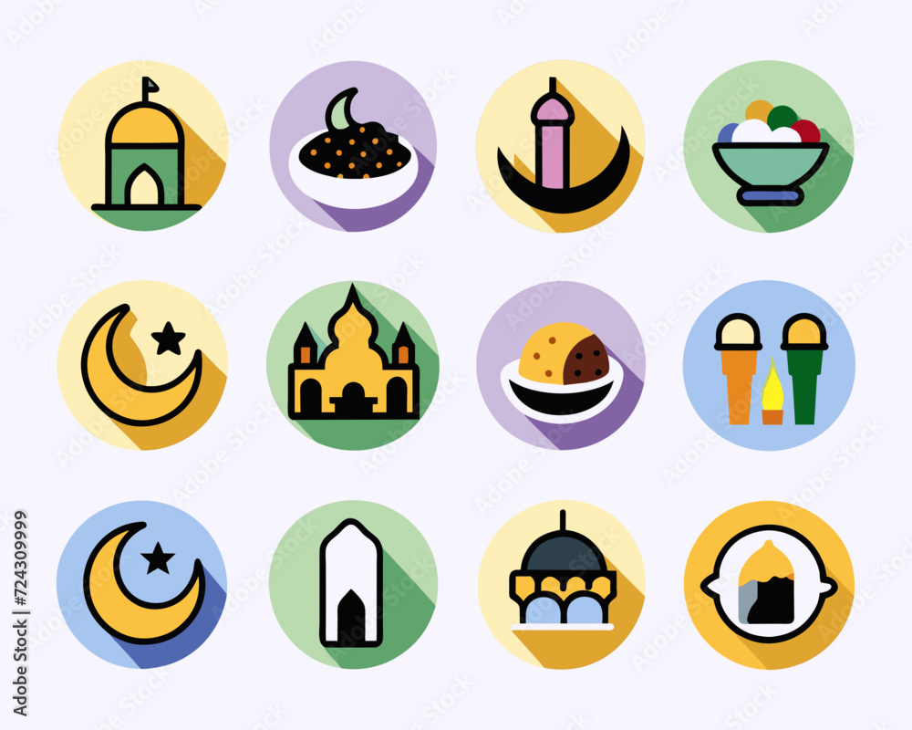 icon set food and ramadhan theme icon set food and ramadhan theme