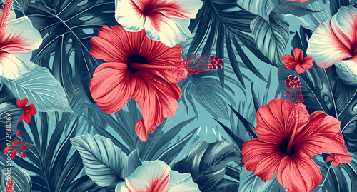 floral wallpaper collection tropical flowers