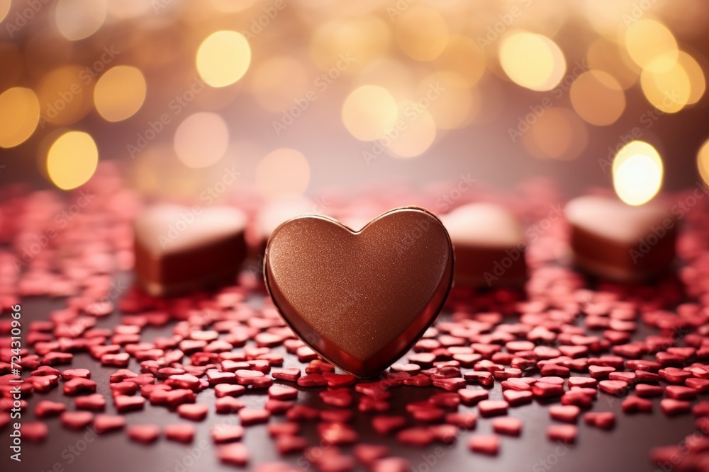 Valentines day heart shape chocolates Valentines day heart shape chocolates