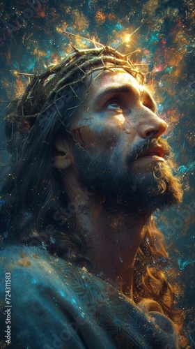 Artistic Wallpaper Art of Jesus Christ