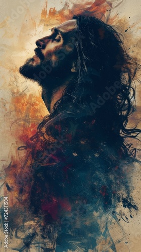 Artistic Wallpaper Art of Jesus Christ