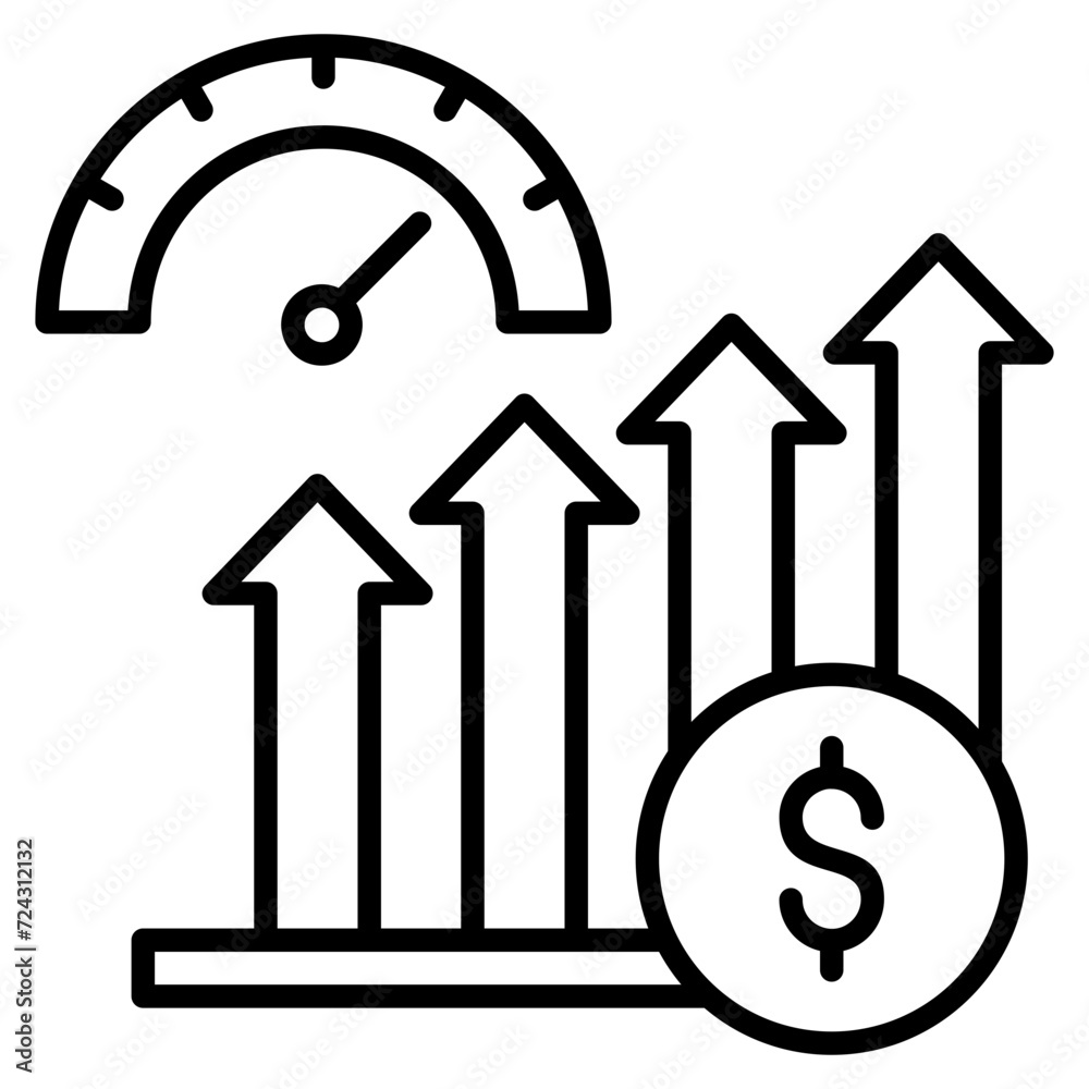 Economic Indicators Icon Element For Design Economic Indicators Icon Element For Design