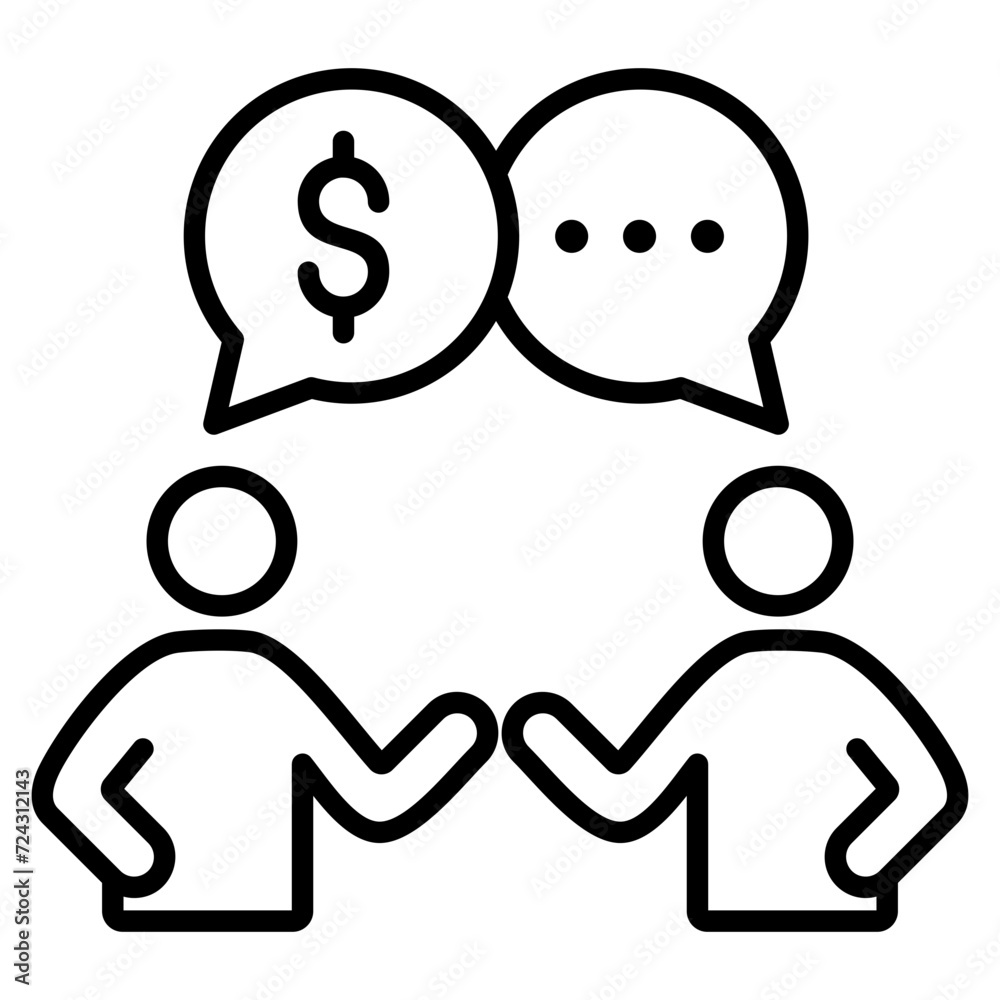 Salary Negotiation Icon Element For Design Salary Negotiation Icon Element For Design
