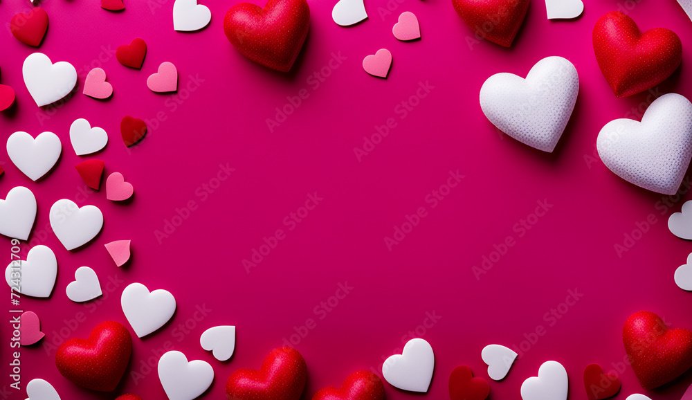 hearts background, romantic abstract wallpaper , heart animation background, copyspace