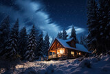 Winter Fairytale: Snowy Night in the Alpine Christmas Village