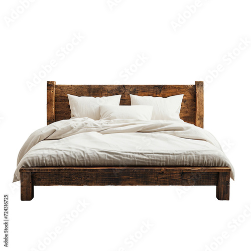 Bed, isolated PNG object