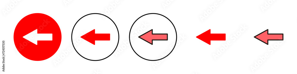 Arrow icon set illustration. Arrow sign and symbol for web design. Arrow icon set illustration. Arrow sign and symbol for web design.