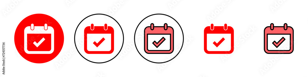 Calendar icon set illustration. Calender sign and symbol. Schedule icon symbol Calendar icon set illustration. Calender sign and symbol. Schedule icon symbol