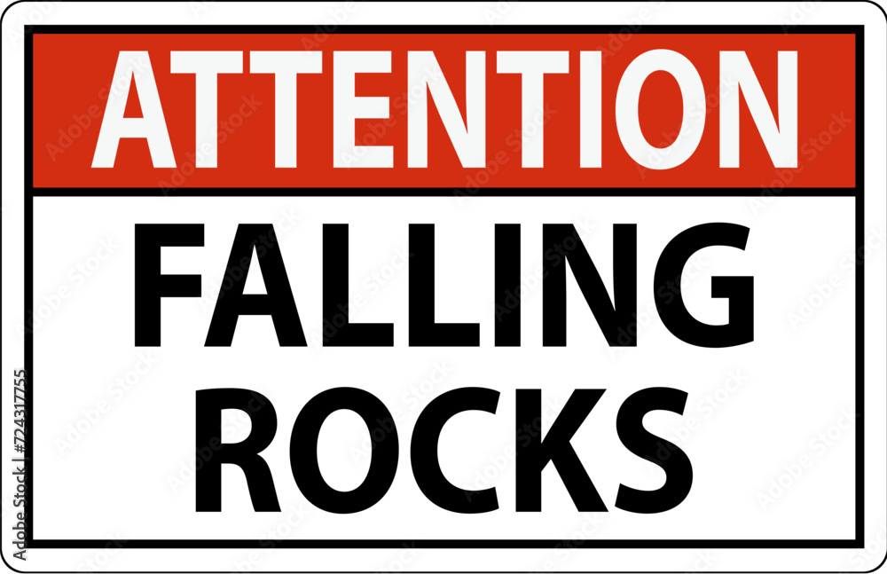 Attention Sign, Falling Rocks