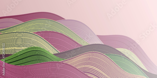 春　和柄　波　背景