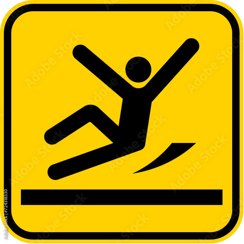 Caution Sign, Fall Hazard