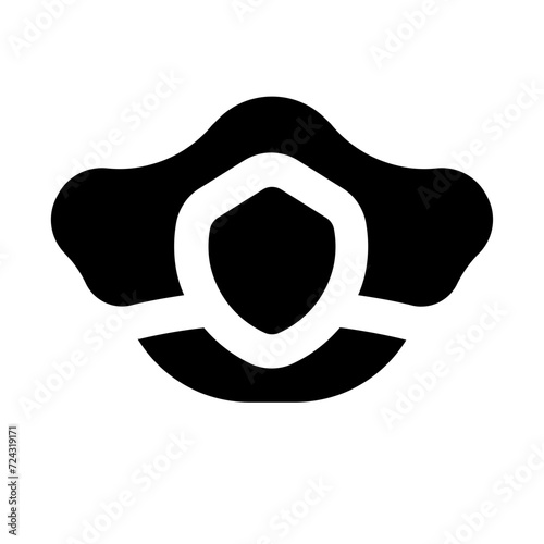 Police Hat Solid Icon