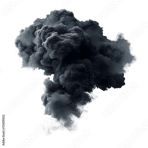 black cloud, isolated PNG object