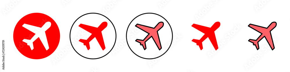 Plane icon set illustration. Airplane sign and symbol. Flight transport symbol. Travel sign. aeroplane Plane icon set illustration. Airplane sign and symbol. Flight transport symbol. Travel sign. aeroplane