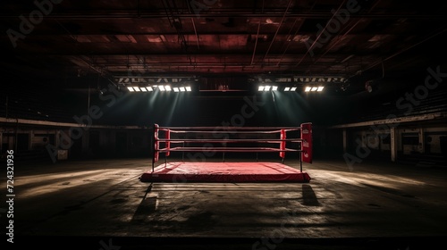 Image of a boxing ring. photo
