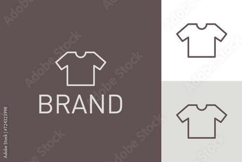 Simple T-Shirt Outline Vector Logo