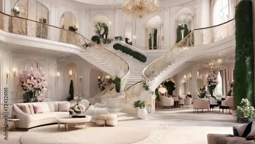 interior of luxury palace