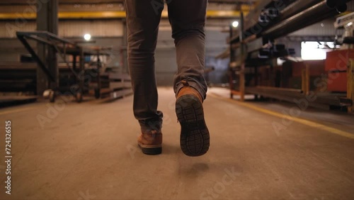 person walking in the industry