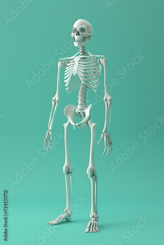 3d body skeleton model © syahryan