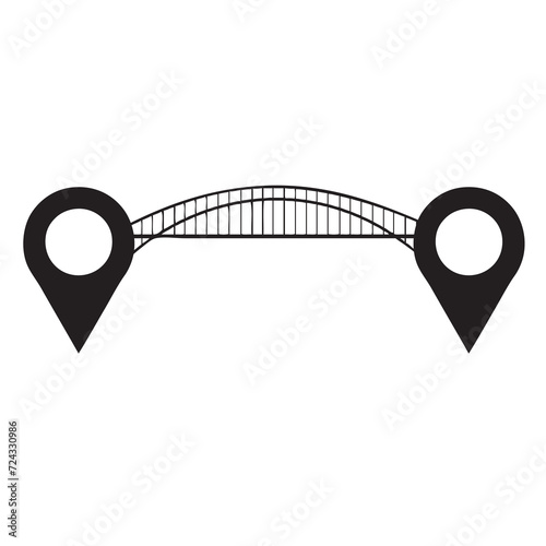 Bridge connecting two points