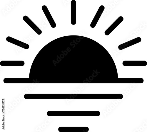 sunrise icon illustration