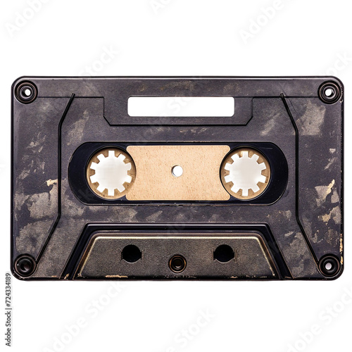 Cassette tape, isolated PNG object