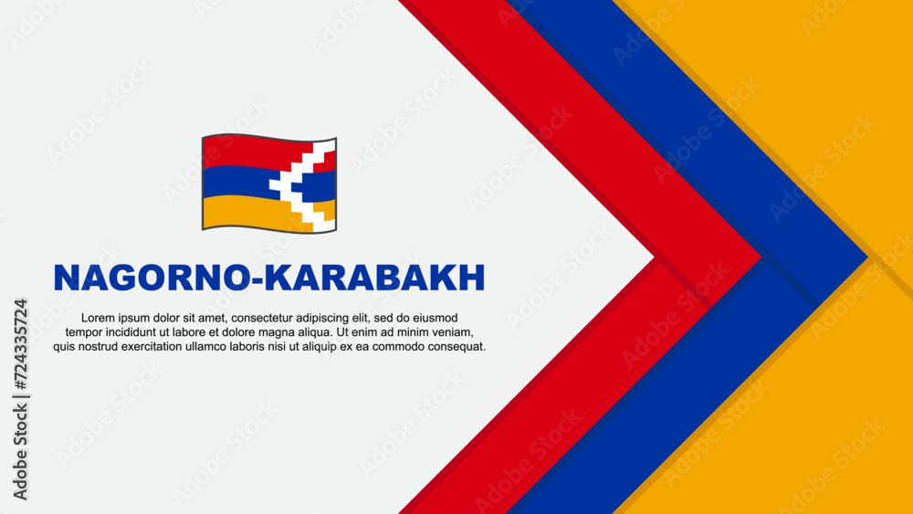 Nagorno Karabakh Flag Abstract Background Design Template. Nagorno Karabakh Independence Day Banner Cartoon Vector Illustration. Nagorno Karabakh Cartoon Nagorno Karabakh Flag Abstract Background Design Template. Nagorno Karabakh Independence Day Banner Cartoon Vector Illustration. Nagorno Karabakh Cartoon