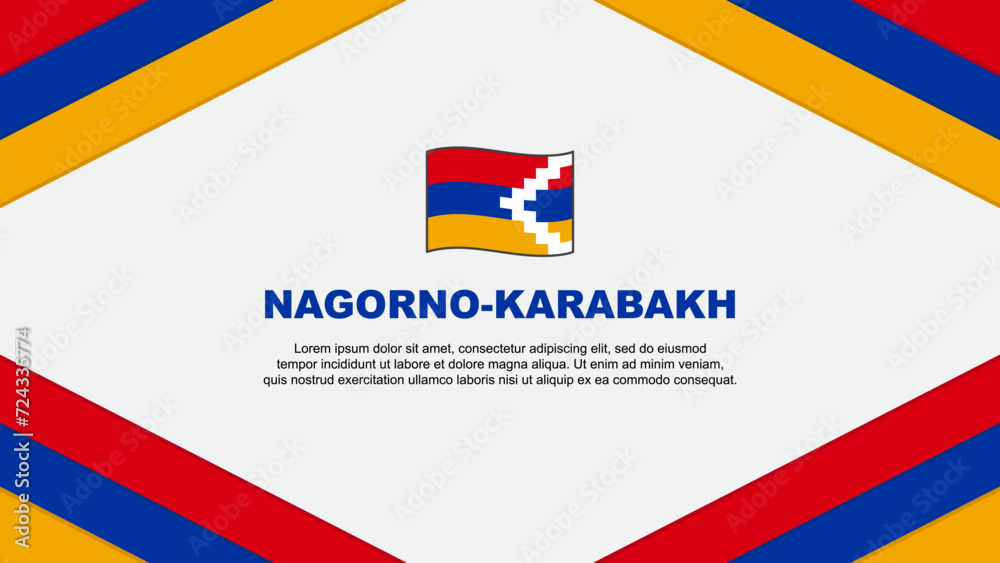 Nagorno Karabakh Flag Abstract Background Design Template. Nagorno Karabakh Independence Day Banner Cartoon Vector Illustration. Nagorno Karabakh Template Nagorno Karabakh Flag Abstract Background Design Template. Nagorno Karabakh Independence Day Banner Cartoon Vector Illustration. Nagorno Karabakh Template
