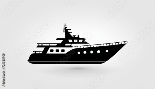 Boat Toy Silhouette: A Modern Flat Style Vector Illustration