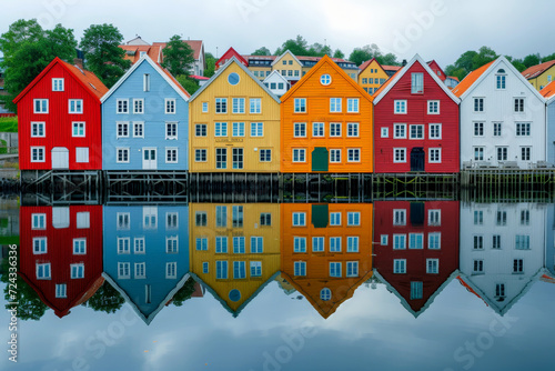 Trondheim historic city in central Norway, generative artificial intelligence