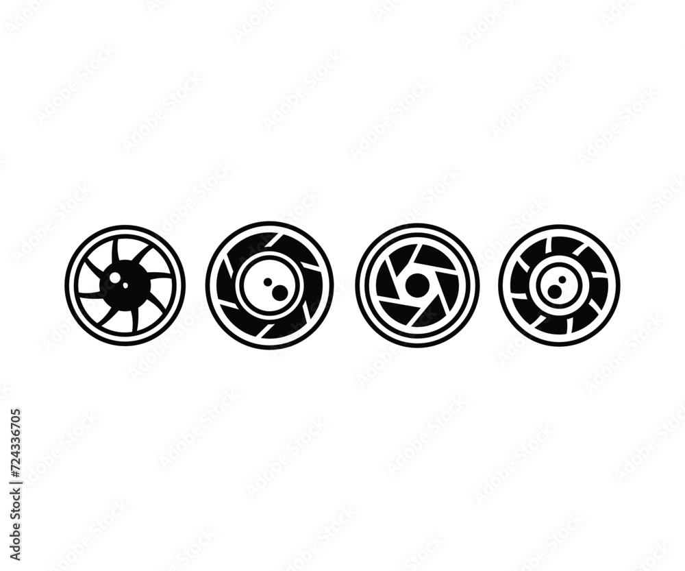 camera shutter lens photo picture icon vector design simple flat minimalist modern black white collections template set camera shutter lens photo picture icon vector design simple flat minimalist modern black white collections template set