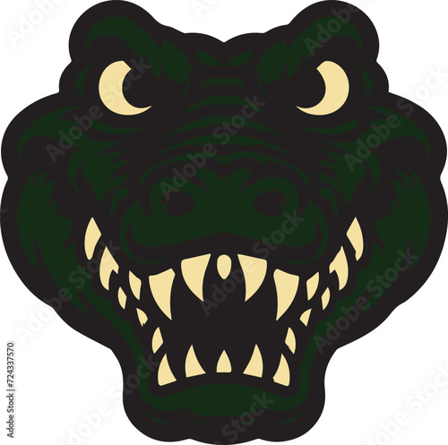 Crocodile Face Vector Design