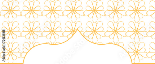 Gold Islamic Pattern Frame