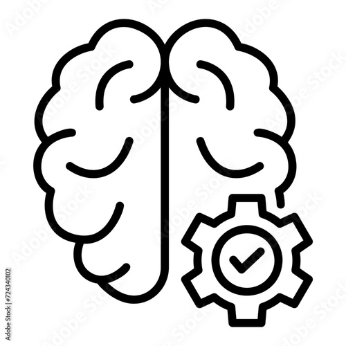 mindset outline icon