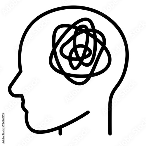 mental illness outline icon