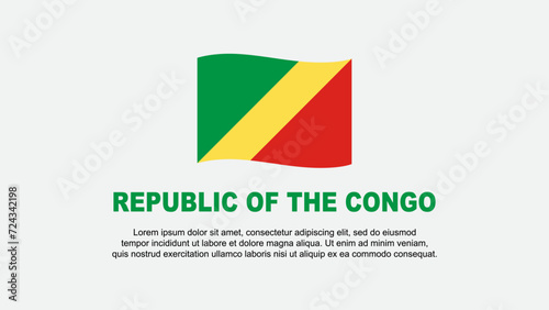 Free Download Republic Of The Congo Flag Abstract Background Design Template. Republic Of The Congo Independence Day Banner Social Media Vector Illustration. Republic Of The Congo Background - GFXLoad