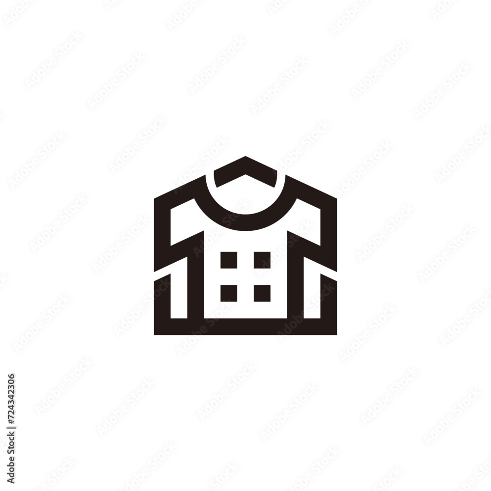 Clothing Store Logo. Logo icon of a shop selling clothes